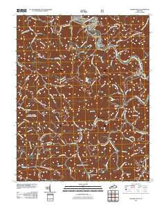 Hazard South Kentucky Historical topographic map, 1:24000 scale, 7.5 X 7.5 Minute, Year 2011