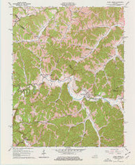 Hazel Green Kentucky Historical topographic map, 1:24000 scale, 7.5 X 7.5 Minute, Year 1965