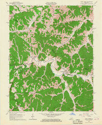 Hazel Green Kentucky Historical topographic map, 1:24000 scale, 7.5 X 7.5 Minute, Year 1965