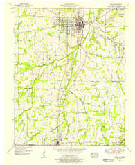 Hazel Kentucky Historical topographic map, 1:24000 scale, 7.5 X 7.5 Minute, Year 1951
