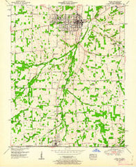 Hazel Kentucky Historical topographic map, 1:24000 scale, 7.5 X 7.5 Minute, Year 1951