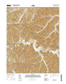 Hazel Green Kentucky Current topographic map, 1:24000 scale, 7.5 X 7.5 Minute, Year 2016