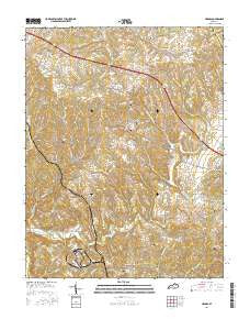 Hedges Kentucky Current topographic map, 1:24000 scale, 7.5 X 7.5 Minute, Year 2016