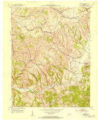 Hedges Kentucky Historical topographic map, 1:24000 scale, 7.5 X 7.5 Minute, Year 1952
