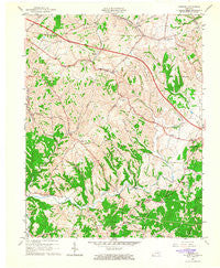 Hedges Kentucky Historical topographic map, 1:24000 scale, 7.5 X 7.5 Minute, Year 1965