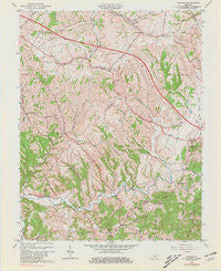Hedges Kentucky Historical topographic map, 1:24000 scale, 7.5 X 7.5 Minute, Year 1965