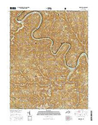 Heidelberg Kentucky Current topographic map, 1:24000 scale, 7.5 X 7.5 Minute, Year 2016