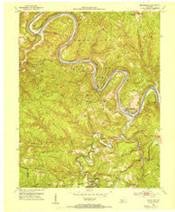 Heidelberg Kentucky Historical topographic map, 1:24000 scale, 7.5 X 7.5 Minute, Year 1952