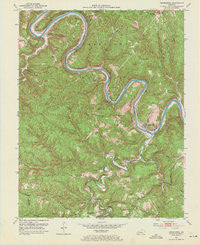 Heidelberg Kentucky Historical topographic map, 1:24000 scale, 7.5 X 7.5 Minute, Year 1952
