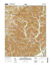Heidrick Kentucky Current topographic map, 1:24000 scale, 7.5 X 7.5 Minute, Year 2016