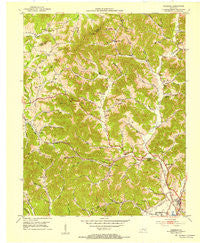 Heidrick Kentucky Historical topographic map, 1:24000 scale, 7.5 X 7.5 Minute, Year 1952