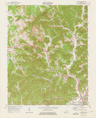Heidrick Kentucky Historical topographic map, 1:24000 scale, 7.5 X 7.5 Minute, Year 1974