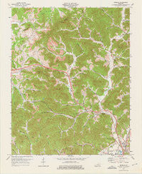 Heidrick Kentucky Historical topographic map, 1:24000 scale, 7.5 X 7.5 Minute, Year 1974