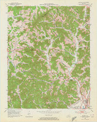 Heidrick Kentucky Historical topographic map, 1:24000 scale, 7.5 X 7.5 Minute, Year 1952