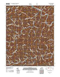 Hellier Kentucky Historical topographic map, 1:24000 scale, 7.5 X 7.5 Minute, Year 2011
