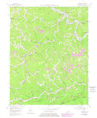 Hellier Kentucky Historical topographic map, 1:24000 scale, 7.5 X 7.5 Minute, Year 1954