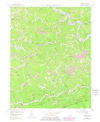 Hellier Kentucky Historical topographic map, 1:24000 scale, 7.5 X 7.5 Minute, Year 1954