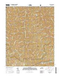 Helton Kentucky Current topographic map, 1:24000 scale, 7.5 X 7.5 Minute, Year 2016