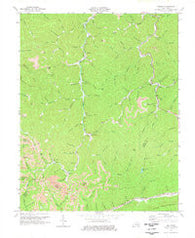 Helton Kentucky Historical topographic map, 1:24000 scale, 7.5 X 7.5 Minute, Year 1974