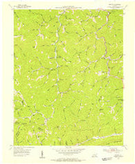 Helton Kentucky Historical topographic map, 1:24000 scale, 7.5 X 7.5 Minute, Year 1954