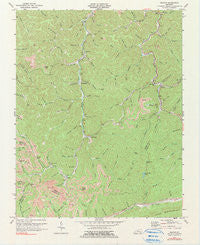Helton Kentucky Historical topographic map, 1:24000 scale, 7.5 X 7.5 Minute, Year 1974