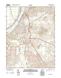 Henderson Kentucky Historical topographic map, 1:24000 scale, 7.5 X 7.5 Minute, Year 2013