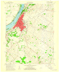 Henderson Kentucky Historical topographic map, 1:24000 scale, 7.5 X 7.5 Minute, Year 1959