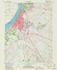 Henderson Kentucky Historical topographic map, 1:24000 scale, 7.5 X 7.5 Minute, Year 1971