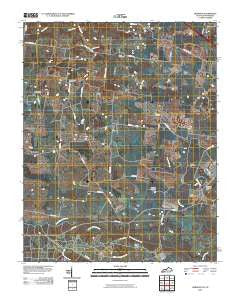 Herndon Kentucky Historical topographic map, 1:24000 scale, 7.5 X 7.5 Minute, Year 2010