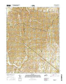 Hibernia Kentucky Current topographic map, 1:24000 scale, 7.5 X 7.5 Minute, Year 2016