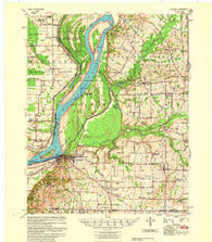 Hickman Kentucky Historical topographic map, 1:62500 scale, 15 X 15 Minute, Year 1955