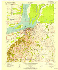 Hickman Kentucky Historical topographic map, 1:24000 scale, 7.5 X 7.5 Minute, Year 1951