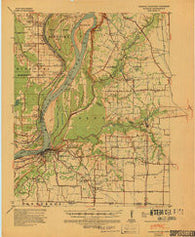 Hickman Kentucky Historical topographic map, 1:62500 scale, 15 X 15 Minute, Year 1939