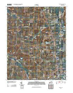 Hickory Kentucky Historical topographic map, 1:24000 scale, 7.5 X 7.5 Minute, Year 2010