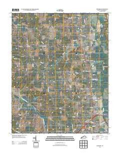 Hickory Kentucky Historical topographic map, 1:24000 scale, 7.5 X 7.5 Minute, Year 2013