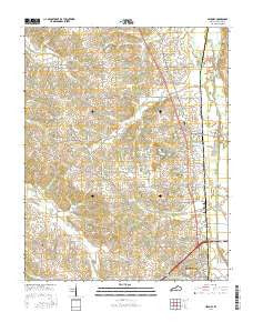 Hickory Kentucky Current topographic map, 1:24000 scale, 7.5 X 7.5 Minute, Year 2016