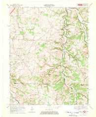 Hickory Flat Kentucky Historical topographic map, 1:24000 scale, 7.5 X 7.5 Minute, Year 1967