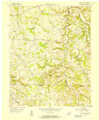 Hickory Flat Kentucky Historical topographic map, 1:24000 scale, 7.5 X 7.5 Minute, Year 1954