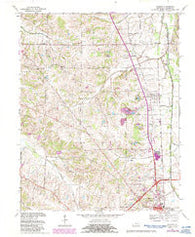 Hickory Kentucky Historical topographic map, 1:24000 scale, 7.5 X 7.5 Minute, Year 1969