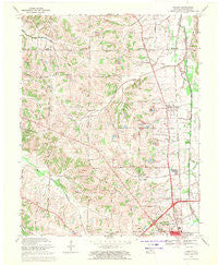 Hickory Kentucky Historical topographic map, 1:24000 scale, 7.5 X 7.5 Minute, Year 1969