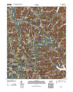 Hico Kentucky Historical topographic map, 1:24000 scale, 7.5 X 7.5 Minute, Year 2010