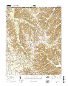 Hico Kentucky Current topographic map, 1:24000 scale, 7.5 X 7.5 Minute, Year 2016