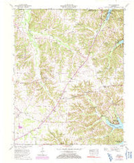 Hico Kentucky Historical topographic map, 1:24000 scale, 7.5 X 7.5 Minute, Year 1955
