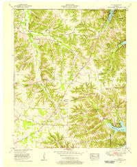 Hico Kentucky Historical topographic map, 1:24000 scale, 7.5 X 7.5 Minute, Year 1955