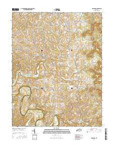 Hillsboro Kentucky Current topographic map, 1:24000 scale, 7.5 X 7.5 Minute, Year 2016