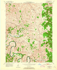 Hillsboro Kentucky Historical topographic map, 1:24000 scale, 7.5 X 7.5 Minute, Year 1951