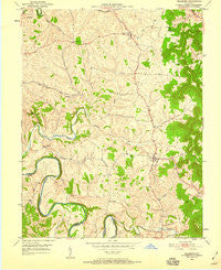 Hillsboro Kentucky Historical topographic map, 1:24000 scale, 7.5 X 7.5 Minute, Year 1951
