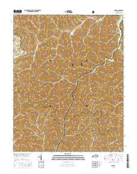 Hima Kentucky Current topographic map, 1:24000 scale, 7.5 X 7.5 Minute, Year 2016