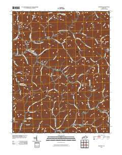 Hindman Kentucky Historical topographic map, 1:24000 scale, 7.5 X 7.5 Minute, Year 2010