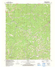 Hindman Kentucky Historical topographic map, 1:24000 scale, 7.5 X 7.5 Minute, Year 1992